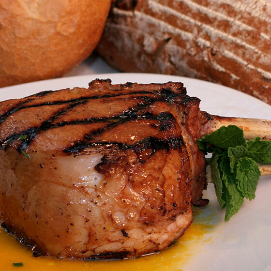 Miso Curry Glazed Grilled Pork Chops - Wine4Food